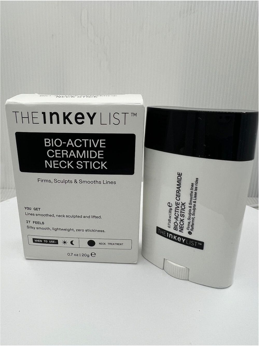 The INKEY List Bioactive Ceramide Neck Stick 20g Visibly Firms, Smooths Lines